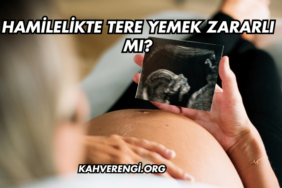 Hamilelikte Tere Yemek Zararlı mı?