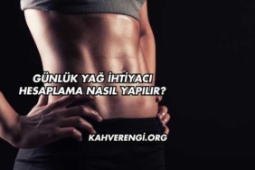 Günlük Yağ İhtiyacı Hesaplama Nasıl Yapılır?
